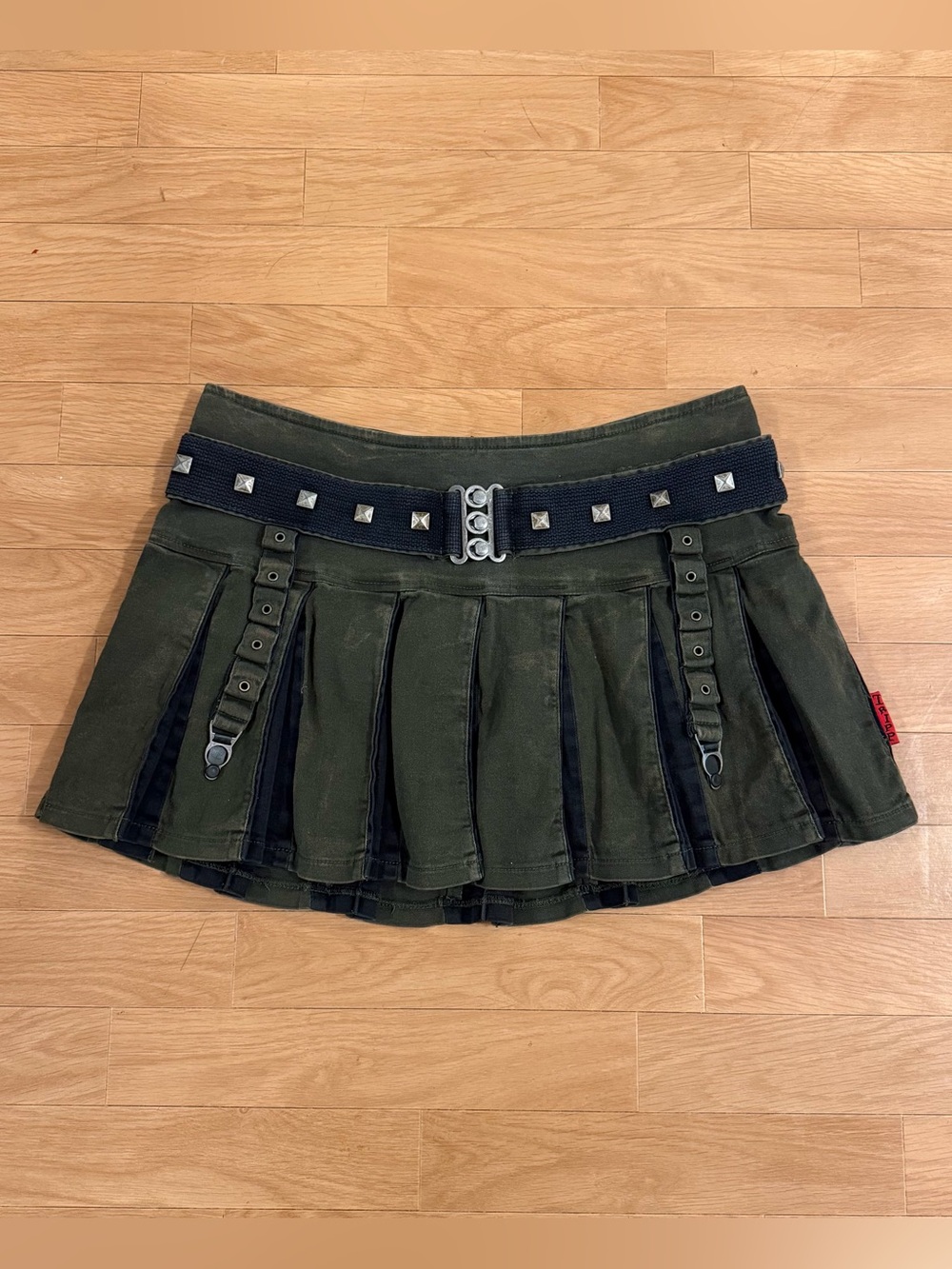 Tripp NYC Peace Pleated Mini Skirt